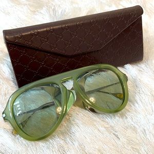 Gucci Aviator Side Shield Sunglasses